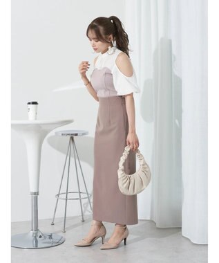 earth music&ecology オープンショルダードッキングプルオーバー Ivory