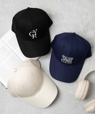 WEGO ロゴ刺繍キャップ ブラック