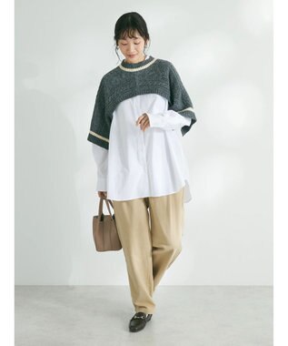 CRAFT STANDARD BOUTIQUE ２ＷＡＹケーブルニットベスト Gray