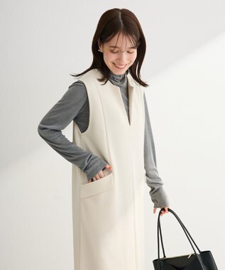 Green Parks 　ダンボールスキッパージャンパースカート Ivory