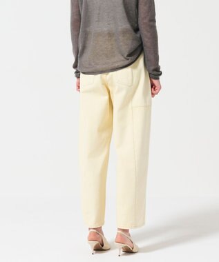 GRACE CONTINENTAL エッグラインデニムパンツ イエロー