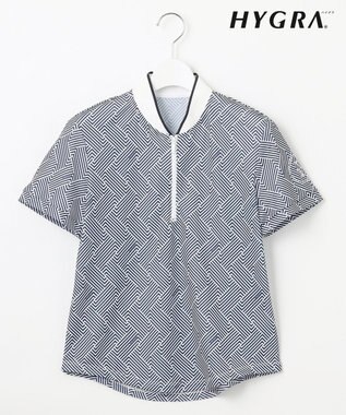 【WOMEN】「HYGRA」幾何柄清涼カットソー