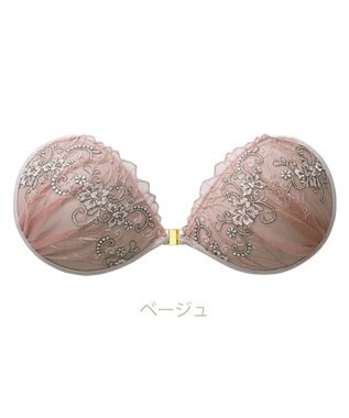 BRADELIS New York 【NuBra / ナチュラルタイプ】ヌーブラ・エアーライト エメ 蒸れにくい バックレス コレクション デザインヌーブラ 正規品 ベージュ