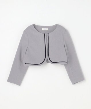 ANY KIDS 【2点セット】ノーカラー ボレロジャケット+襟付き ワンピース ブラックウォッチ