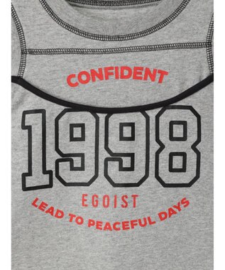 Green Parks ＥＧＯＩＳＴ　肩開きロゴ長袖プルオーバー Gray