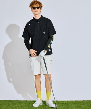 PW CIRCULUS 【GOLF OUT掲載アイテム】【MEN】ワッフルカーゴショーツ ゴルフ ホワイト系