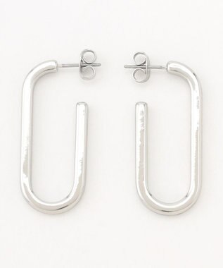 ANY 【WEB限定】オーバルピアス（両耳用） シルバー