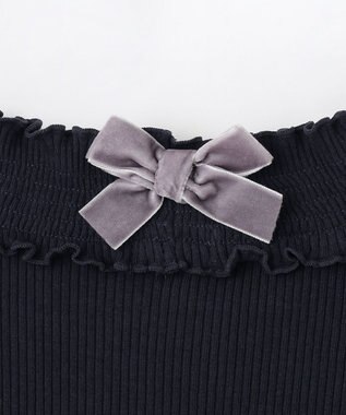 ANY KIDS バックリボン カットソー ネイビー