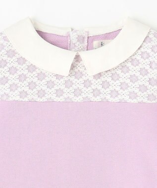 組曲 KIDS 【110-140㎝】レース トレーナー ラベンダー系