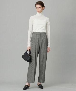 ICB 【洗える】 パウダリーチュール ハイネックトップス オフホワイト系