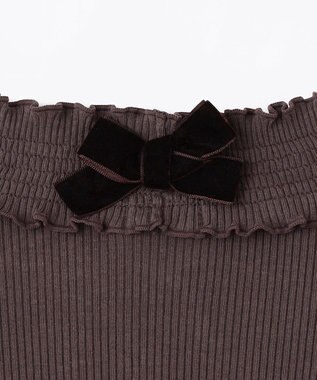 ANY KIDS バックリボン カットソー ブラウン