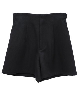 earth music&ecology サイドベルトショートパンツ Black