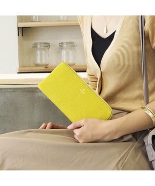 PELLE BORSA L字ファスナー長財布 Reinette Goods レネットグッズ 47184785 イエロー