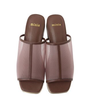 Green Parks ・ｍｉｎｉａ　チュールサンダル Brown