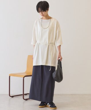 AMERICAN HOLIC 【イージーケア】ベイカータイトスカート Stripe Navy