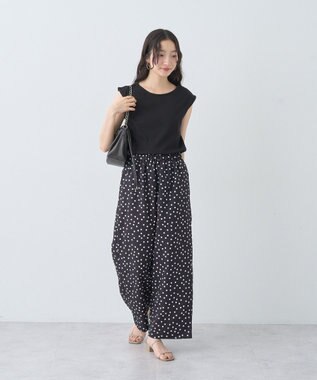 earth music&ecology 【接触冷感】アソートリラックスパンツ Dot