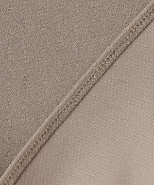 組曲 【接触冷感・吸湿・UVカット】ジョーゼットジャージーフリルブラウス モカブラウン系