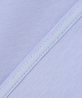 ICB L 【洗える】 コンパクトスムース シャツカラーカットソー サックスブルー系