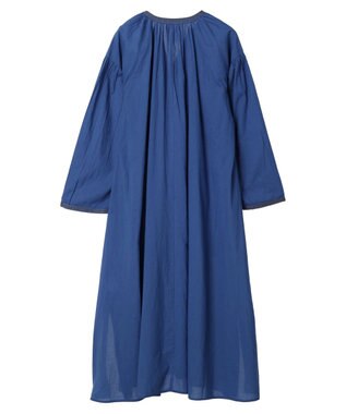 CRAFT STANDARD BOUTIQUE ★インドコットン　ボタニカル刺繍ワンピース Blue