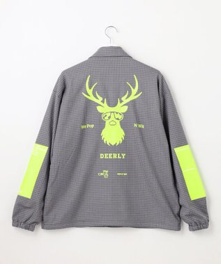 PW CIRCULUS 【MEN】CLASSICAL×SPORTY　チェック柄コーチジャケット グレー系5