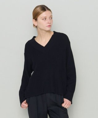 JOSEPH 【洗える】シルクコットン　Vネックニット