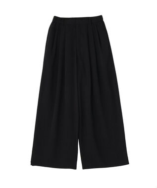 Green Parks セミワイドスラックスパンツ Black