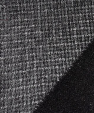 AURORA WEB限定 ウール リバーシブル プチマフラー グレーチェック×ブラック