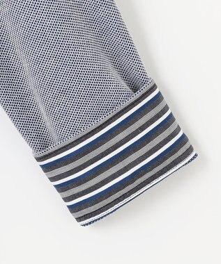 JOSEPH ABBOUD 【キングサイズ・消臭などの高機能】オーガニックコットン ダディ 長袖 ポロシャツ ブルー系