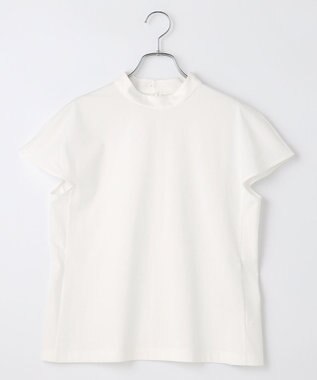 #Newans 【ANSWER for シティライフ】乾燥機対応！ハイネックフレンチスリーブカットソー ホワイト系