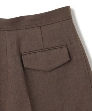 BEIGE， 【CLASSY. 4月号掲載】CRINUM / リネンショートパンツ Dark Brown