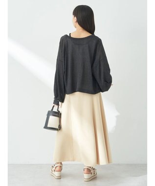 earth music&ecology シアーカーディガン Black