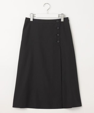 J.PRESS LADIES 【洗える・撥水】 Minotechライトタフタ スカート ブラック系