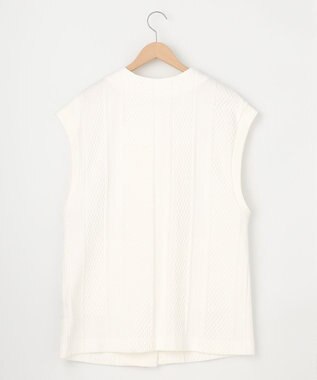 SHARE PARK LADIES 【洗える】ケーブルジャガード ジレ ホワイト系