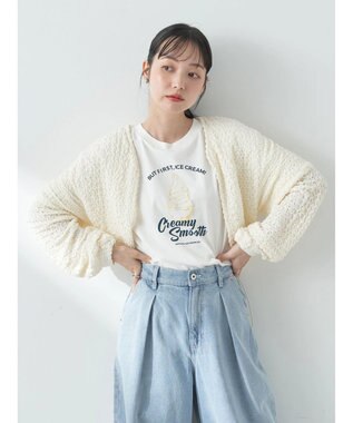 earth music&ecology ＩＣＥ　ＣＲＥＡＭ！　ショートＴ Off White