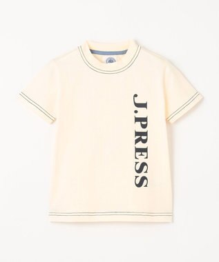 J.PRESS KIDS 【100-130㎝】ブランドロゴ 半袖Tシャツ アイボリー系