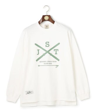 J.PRESS MEN 【NYUZELESS】SKI プリント ロングスリーブ Tシャツ ホワイト系