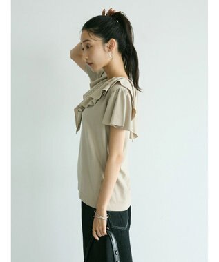CRAFT STANDARD BOUTIQUE フリルデザインTee Gray Beige