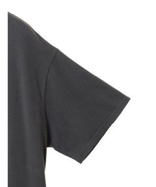 earth music&ecology ツアープリントＴシャツ Charcoal Gray