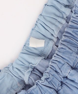 ANY KIDS シャンブレー ガウチョパンツ ブルー