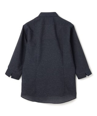 JOSEPH HOMME 新型・新素材【軽量/通気性/清涼感/洗える/ストレッチ】レノクロスストレッチ　7分袖レギュラーカラーシャツ ネイビー系