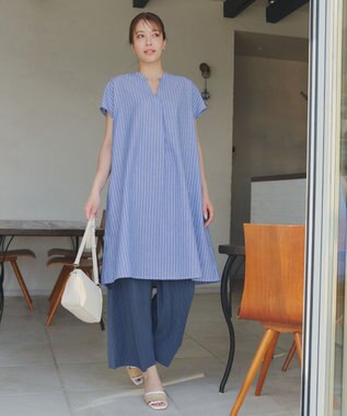 Tiaclasse 【2点セット・新色追加・洗える】クリスタルプリーツセットアップ ブルー