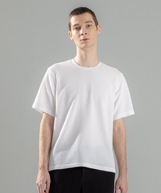JOSEPH HOMME 新色追加【オリジナル素材/シワになりにくい】ライトタックジャージー クルーネックＴシャツ ホワイト系