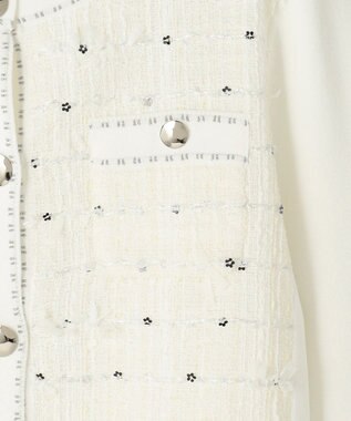 TOCCA 【八木アリサさん着用】FLOWER HIDE AND SEEK ニットジャケット アイボリー系