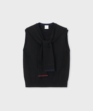 Paul Smith スリーブデザイン ノースリーブニット ブラック