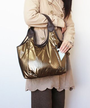 ROOTOTE 6456【軽量・肩掛け】LT.ラウンド.シャイニー-A 03：ブロンズ