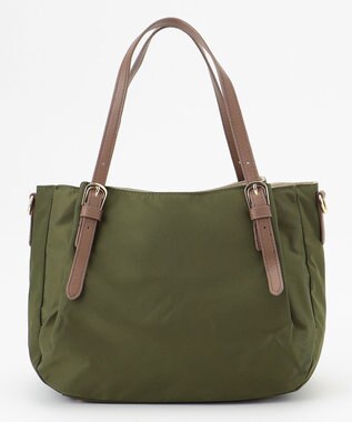 LA BAGAGERIE 【MONICA】ナイロン2WAYトートバッグ Sサイズ カーキ