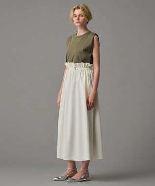 uncrave 【撥水・接触冷感・UVカット・洗濯機洗い可】マルチファンクションナイロン フレアスカート（uncrave STANDARD） ホワイト