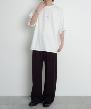 WEGO 【機能T】カラーステッチワンポイントT（SS） ホワイト