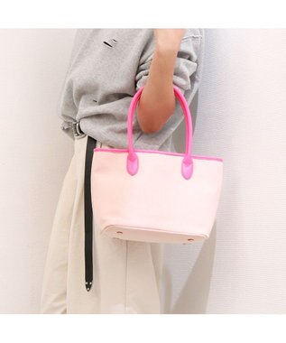 UNBILLION ペルケ perche / キャンバス・蛍光シープレザートートバッグ