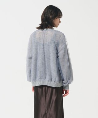 GRACE CONTINENTAL オーバーチュールニットカーディガン グレー